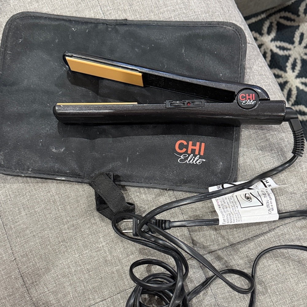 CHI Elite Black and Gold Hair Straightener